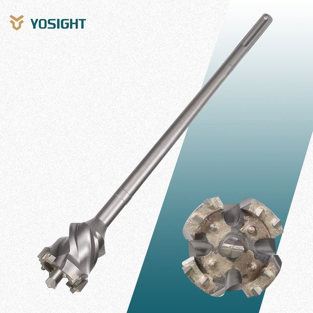 YOSIGHT SDS MAX Hartmetall-Lochsäge mit Carbide-Spitze, Farbe Silber, Durchmesser: 50 mm - Bild 1