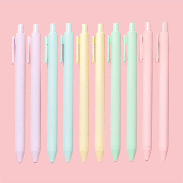 Anowee Kawaii Gel Stifte im 10er Set, Macron Farben, Mehrfarbig für Schule und Büro - Bild 1