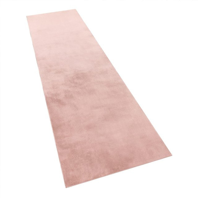 Flauschiger Teppich Solina in Pink, B/T: 80 x 300 cm, rutschfest und waschbar - Bild 1