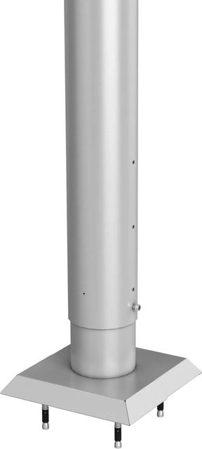 Biohort Steher für Sichtschutz zum Andübeln aus Stahlblech, Höhe: 180 cm, Farbe: Silber-Metallic - Bild 1