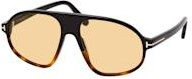 Tom Ford FT 1178 Sonnenbrille, Aviator, Herren, Vollrand, braun, Kunststoff - Bild 1