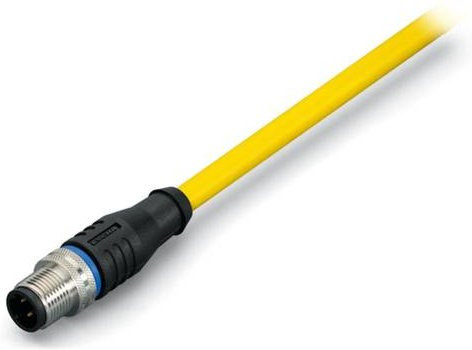 WAGO Sensor-Aktor-Datensteckverbinder 756-1303/060-050 konfektioniert M12 Stecker gerade gelb 5,00 m 5-polig - Bild 1