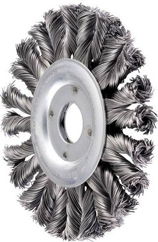 PFERD COMBITWIST Rundbürste gezopft RBG HD für Winkelschleifer, Durchmesser: 125 mm, Bohrung: 22,2 mm, Stahl-Draht-Ø: 0,50 mm, Farbe: Silber - Bild 1