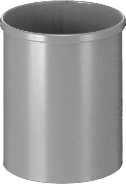 PROREGAL Runder Metall Papierkorb in Aluminium Silber, H: 30,5 cm, Ø: 25,5 cm - Bild 1