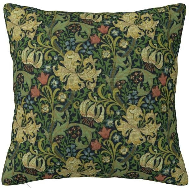 ZX Blanket Kissenbezug mit floralem Blumenmuster aus Samt, Multicolor, B/H: 30 x 30 cm - Bild 1