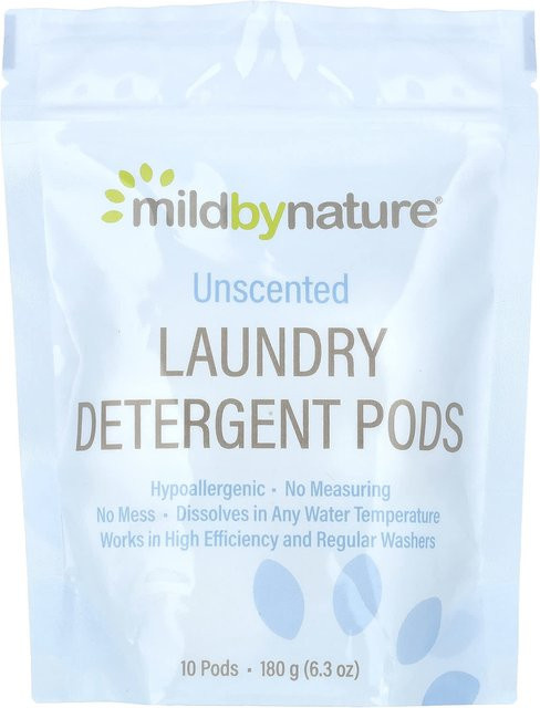 Mildbynature Waschmittel-Pods unparfümiert, 180 g, Grau und Weiß - Bild 1