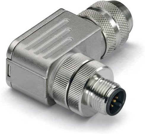 WAGO 756-9211/060-000 Sensor-Aktor-Steckverbinder M12 Stecker gewinkelt unkonfektioniert Polzahl 5 Farbe Silber - Bild 1