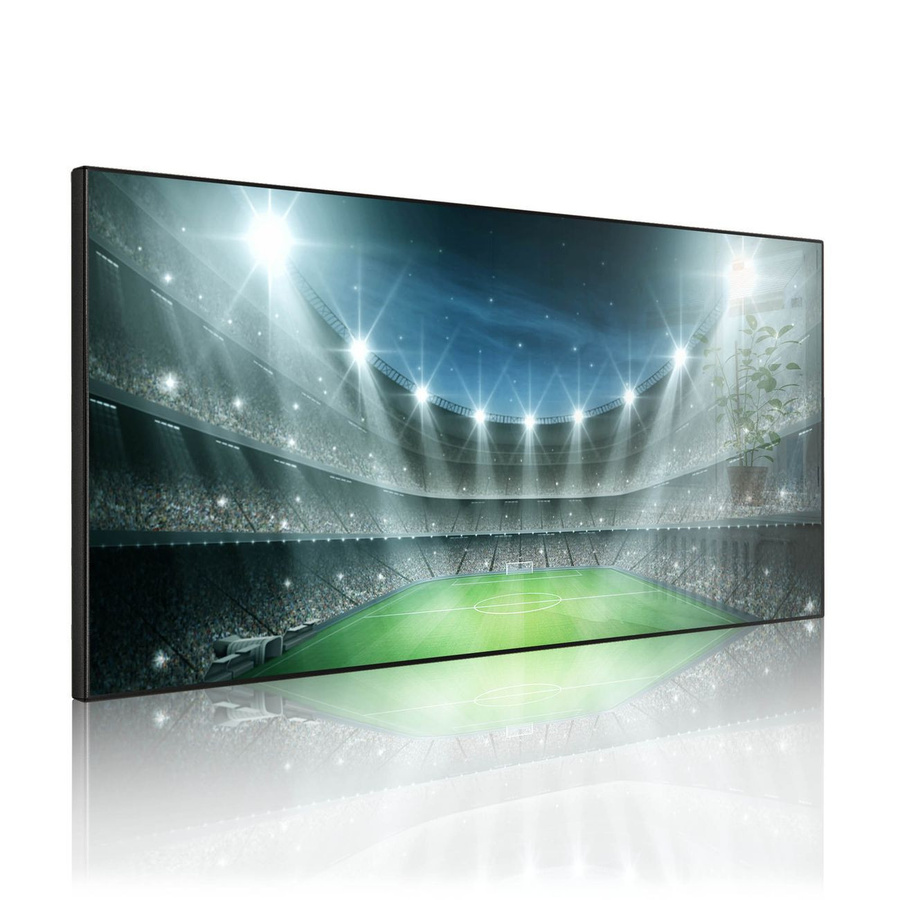 banjado Metall Magnettafel Arena Schwarz, Magnetwand im Querformat, B/H: 78 x 37 cm - Bild 1