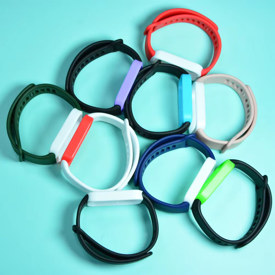 Xiaomi Uhrenarmband, Silikon, Schwarz Weiß, Unisex - Bild 2