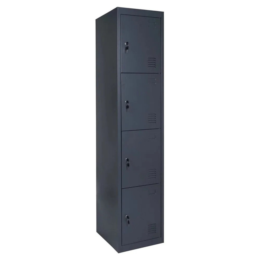MCW Schließfach Preston T163 Schließfachschrank aus Metall in Anthrazit, H x B x T: 180 x 38 x 45 cm - Bild 2