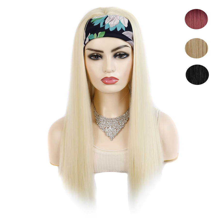 Jeedou Perücke für Damen, langes glattes Haar, braun, blond - Bild 2