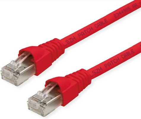 Telegärtner Patchkabel S/FTP Cat.6A Ethernet/LAN, rot, Länge: 5,5 m - Bild 1