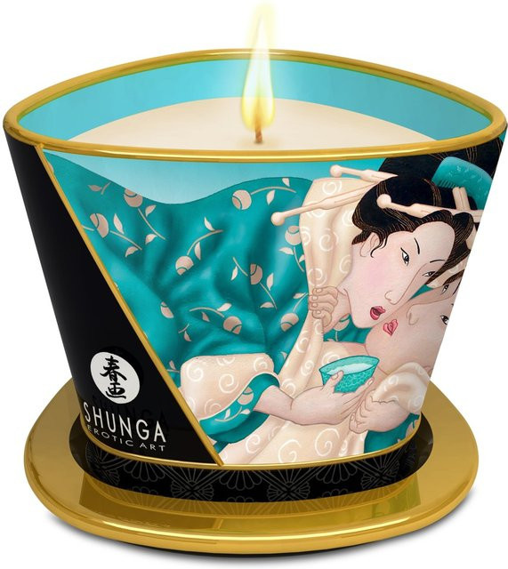 Shunga Massage Candle Island Blossoms Öl, 170 ml, Unisex - Bild 1