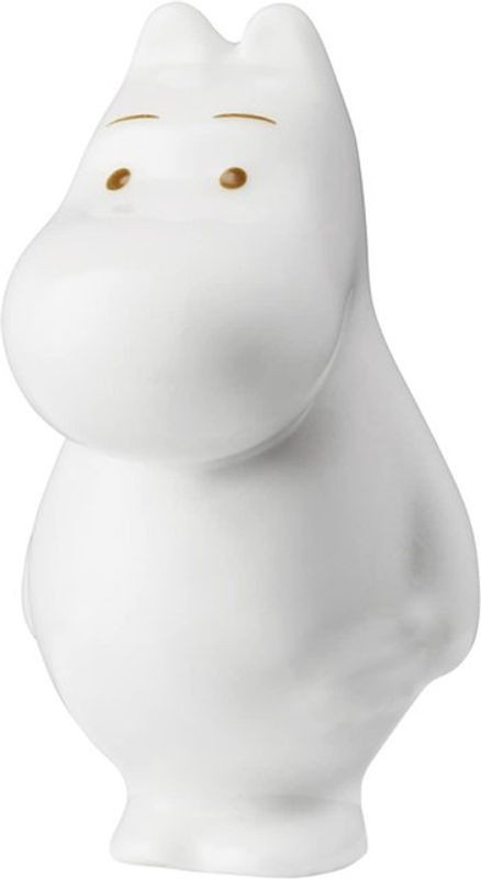 Moomin Porzellanfigur von Arabia in Weiß, stehend, minimalistische Dekoration - Bild 1