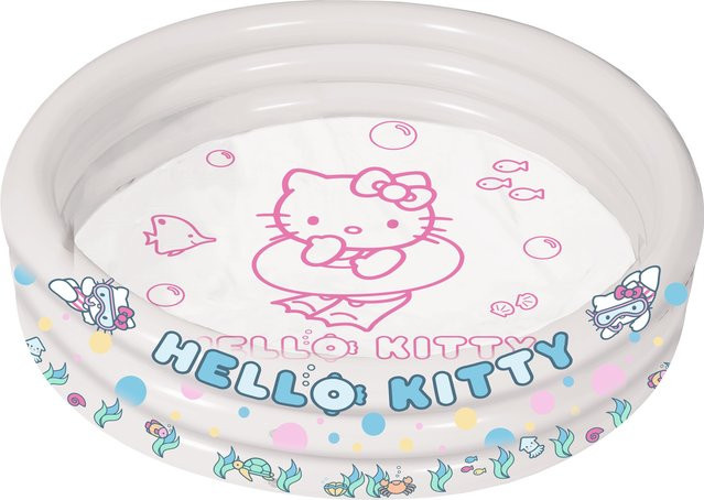 HELLO KITTY aufblasbarer 3-Ring-Pool, transparent, Durchmesser: 150 cm, Höhe: 25 cm - Bild 1