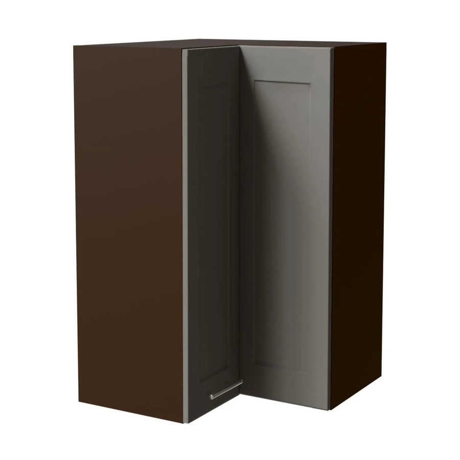 Feldmann-Wohnen Eckhängeschrank Oslo W14 in Lava und Dust Grey Matt mit Soft-Close-Türen, B/T/H: 60 x 60 x 96 cm - Bild 2