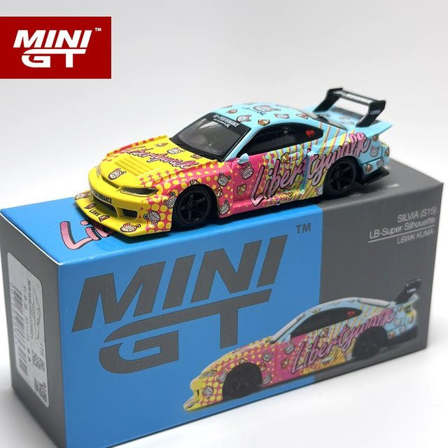 Minigt Lbwk Silhouette Works Gtr 35Gt Rr Ver.1 Kenmeri Kuma S15, Modellauto, 1:64, Schwarz, ab 14 Jahren - Bild 1