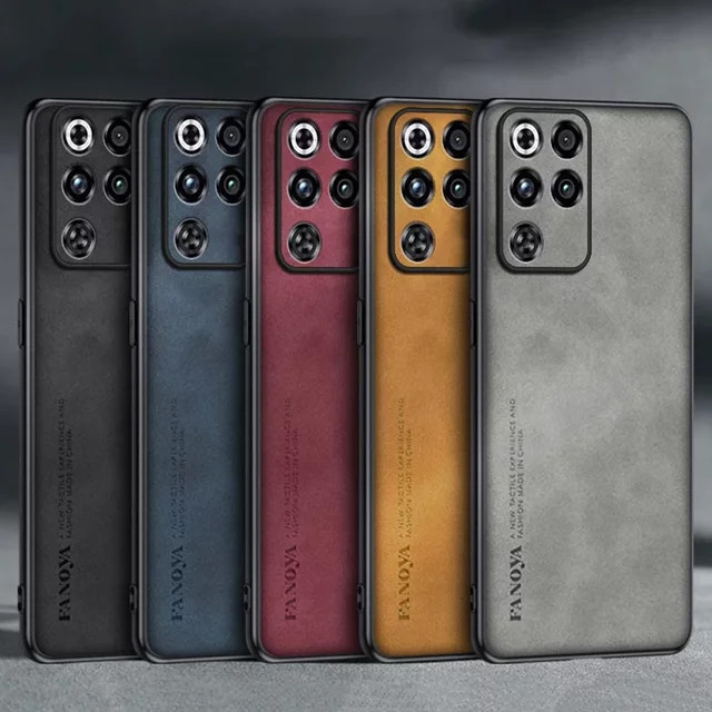 EUCAGR Luxus PU Leder Schutzhülle für Nubia RedMagic 11 Pro Plus 5G in Grau und Multicolour - Bild 1