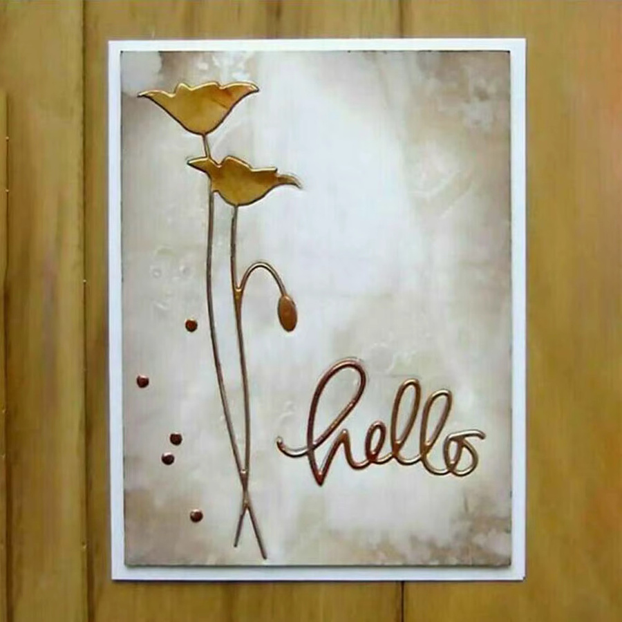 Metall-Schneideformen für Blumen zur DIY-Dekoration von Scrapbooking-Alben, Papierkarten und Bastelarbeiten - Bild 2