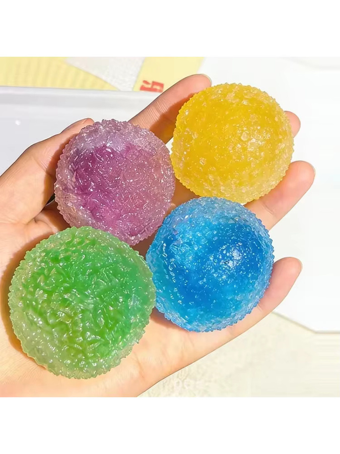 Schylling Squishy Ice Noisy Ball Maltose Fidgets Toy Blindbox, Silikon, Bunt / Mehrfarbig - Bild 4