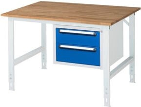 Rau Arbeitstisch Tom KM03 höhenverstellbar, B/T/H: 125 x 100 x 91-123 cm - Bild 1