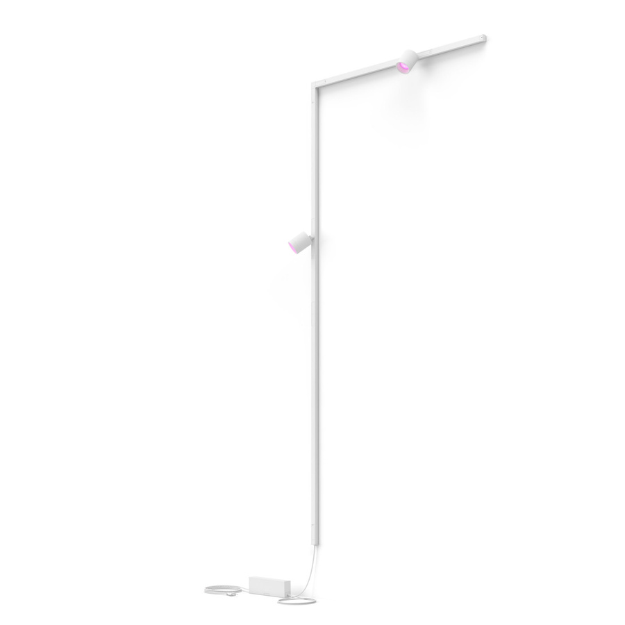 Philips Perifo Basis-set L-förmige Wandleuchte in Weiß mit 2 Spots - Bild 1