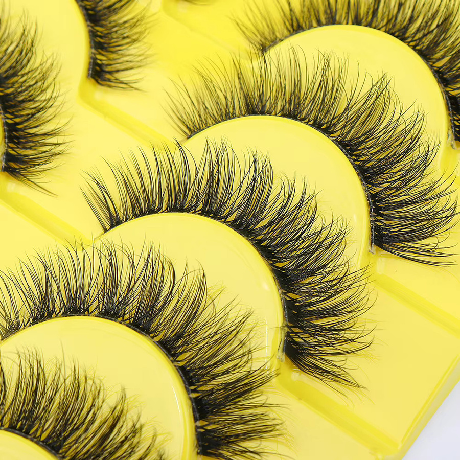 AMSDCN Künstliche Wimpern, 10 Paar, 3D-Nerz-Look, Transparent, Unisex - Bild 2