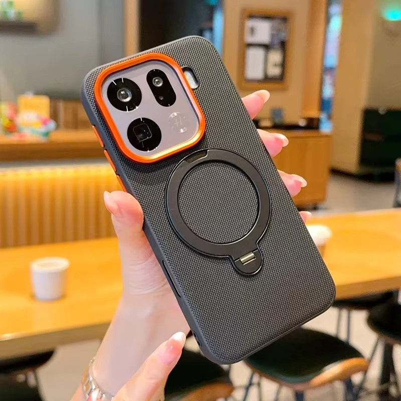 Leder Handyhülle mit Kreuzmuster und magnetischem rotierendem Ständer für OPPO Find X9 Pro, X9, Reno 15 und 15 Pro in Weiß - Bild 2