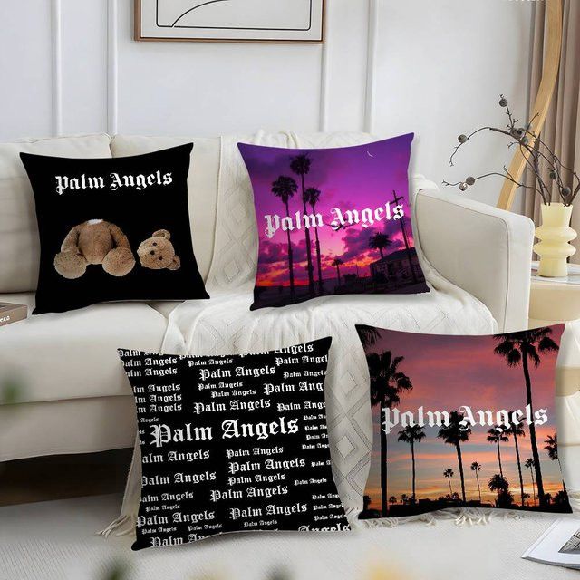 Angeles Beares P-p-PalmeS Kissenbezug aus Plüsch in quadratischer Form für dein Sofa und deine Heimdekoration - Bild 1
