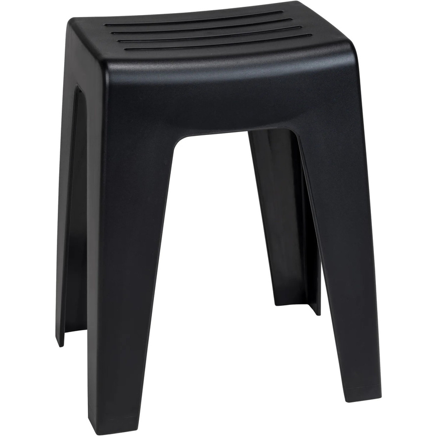 Wenko Badhocker Kumba aus Kunststoff in Schwarz, B/T/H: 32,0 x 38,0 x 47,0 cm - Bild 2