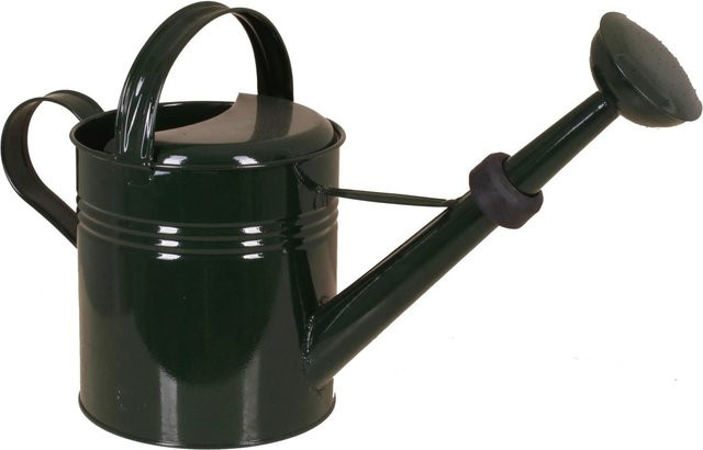 Grüne Gießkanne mit Metallbrause und 5 Liter Fassungsvermögen - Bild 1