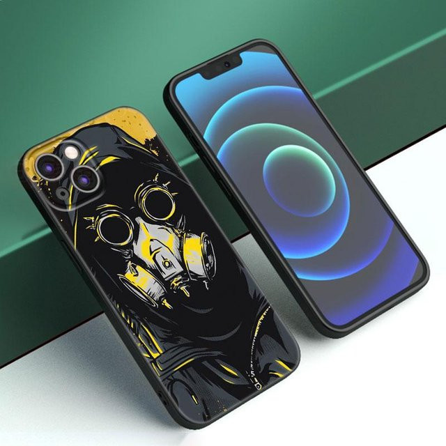 Cool Street Head Boy Handyhülle aus schwarzem Silikon für Apple iPhone Modelle - Bild 1