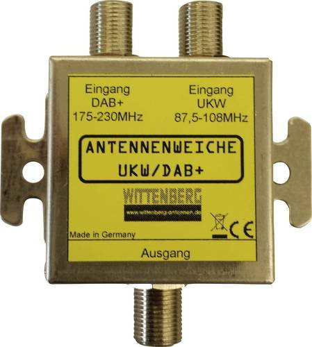Wittenberg Antennenweiche für UKW und DAB+ in Silber - Bild 1