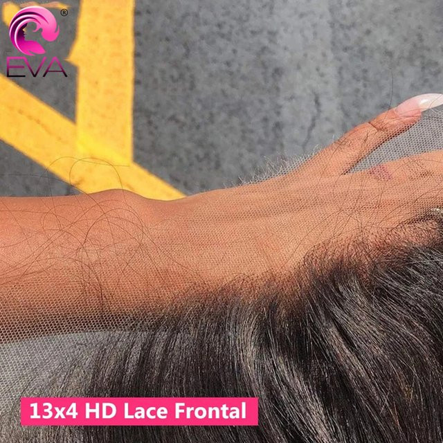 Eva Hair HD Lace Frontal, 100% Remy Echthaar, Glatt - Bild 1