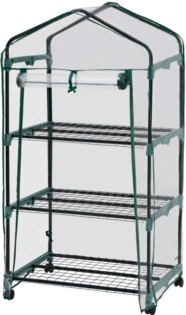 tectake Foliengewächshaus mit 3 Etagen, transparent, B/T/H: 69 x 49 x 133 cm - Bild 2