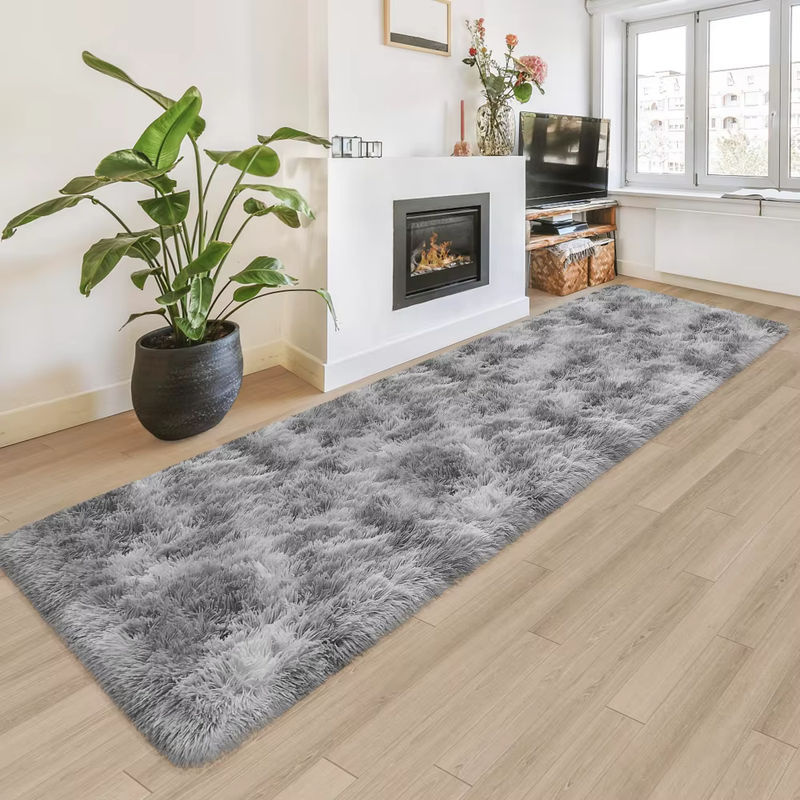 VIKAMA Tie-Dye Shaggy Teppich in Multicolour, weicher Kurzflor-Teppich für Wohnzimmer, Schlafzimmer und Kinderzimmer, Rechteckig, Breite: 120 cm - Bild 2