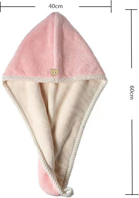 Haarhandtuch Kappe für trockenes Haar, mehrfarbig, Unisex - Bild 1