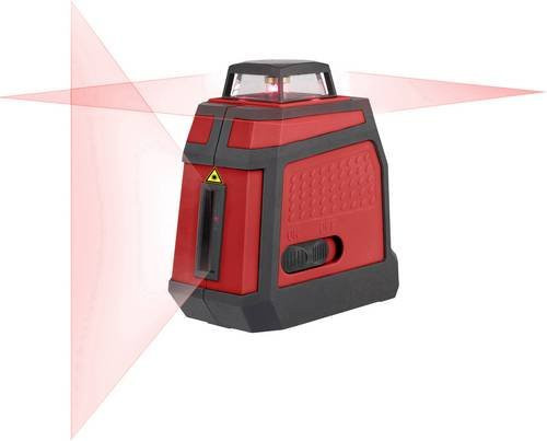 TOOLCRAFT CL18-360 Kreuzlinienlaser selbstnivellierend in Rot mit 360 Grad Reichweite bis 18 m und Tasche - Bild 1