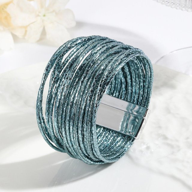 the BAY Mehrstrang-Lederarmband, blau, Damen - Bild 1