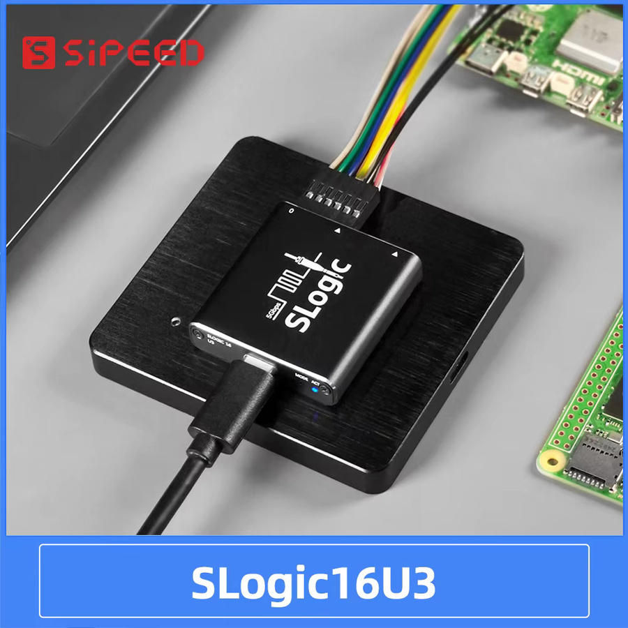 Sipeed SLogic16U3 USB3 Logic Analyzer mit 16 Kanälen, 800 MHz Samplerate und 5 Gbps Super-Speed, Schwarz - Bild 2