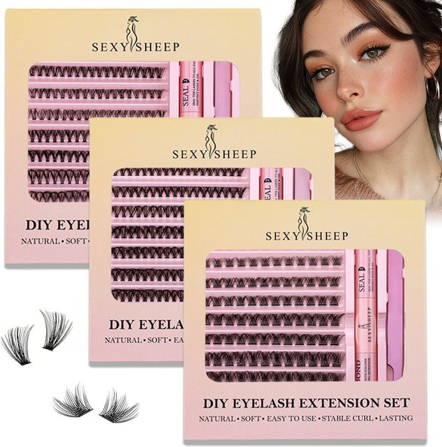 SEXYSHEEP Wimpernverlängerungs-Set, 30D, Unisex - Bild 1