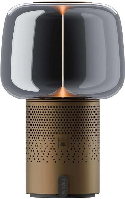 KATOMIX Serena Play Tragbare Lampe mit Lautsprecher in Braun mit warmweißem Licht und Akkubetrieb - Bild 1