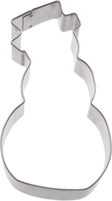Zenker Ausstecher Schneemann aus Metall, Silber, Breite: 8 cm, Höhe: 4,6 cm - Bild 1