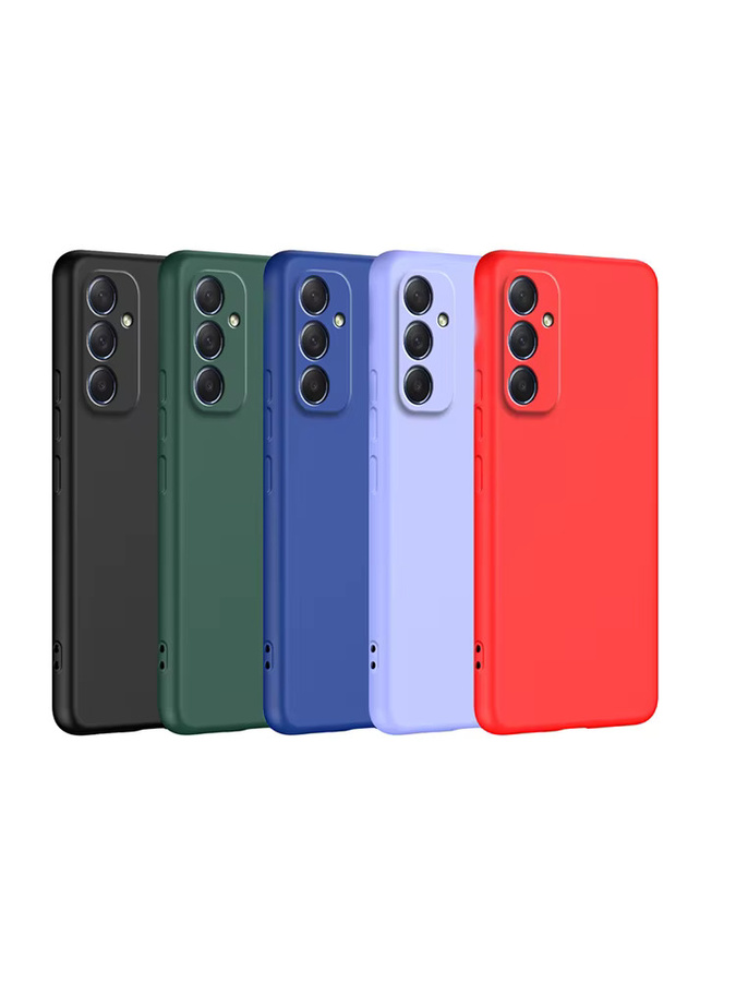 Luxuriöse Flüssigsilikon-Handyhülle für Samsung Galaxy A-Serie in Pink oder Blau - Bild 7
