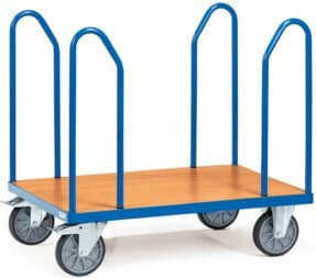Fetra Seitenbügelwagen 1583 in Blau mit TPE-Reifen und 600 kg Tragkraft - Bild 1