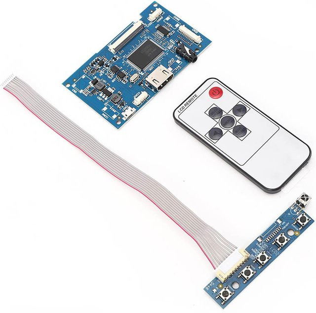 HDMI Controller Board Kit LCD Treiber Modul Shield für universelles 50-Pin 7 Zoll Display mit 1024x600 Auflösung in Blau von Painter - Bild 1