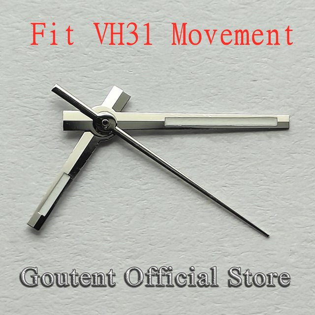 Goutent Uhrzeiger, silber, VH31-Uhrwerk, Unisex - Bild 1