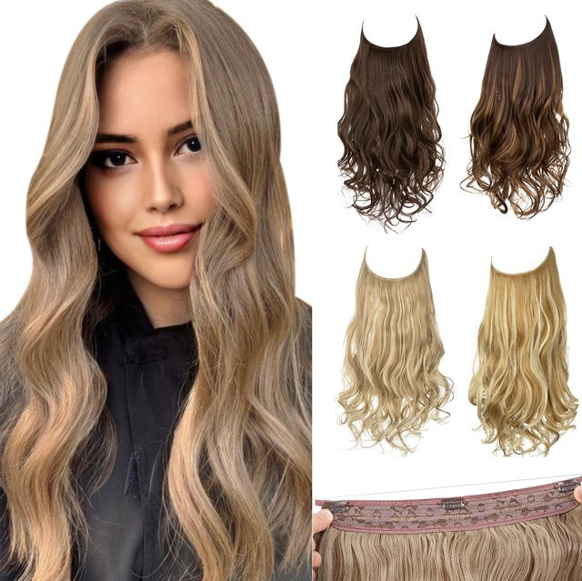 SARLA Haarteil Clip-in, synthetisch, gewellt, Damen - Bild 1