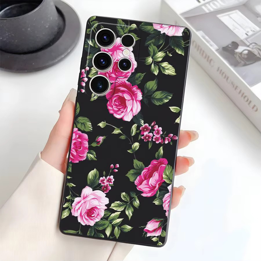 Rosa Rose Soft Cover Hülle für Samsung Galaxy S25 S24 S23 S21 S20 S10 S9 S8 Note 20 Note 10 Plus Ultra FE - Bild 6