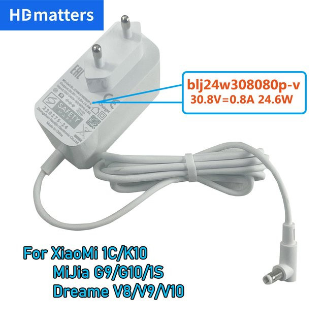 Xiaomi Original 30,8V Ladegerät für Mi 1C, K10, MiJia G9, G9 Plus, G10, G10 Plus und Dreame V8, V9, V10 Staubsauger in Weiß - Bild 1